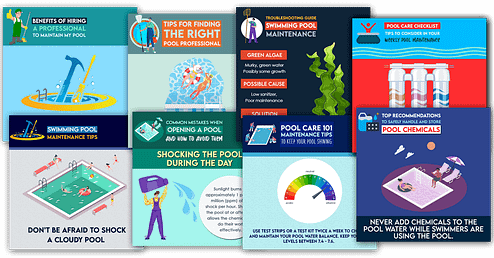social-media-sample-images-collage-for-swimming-pool-cleaners-marketing